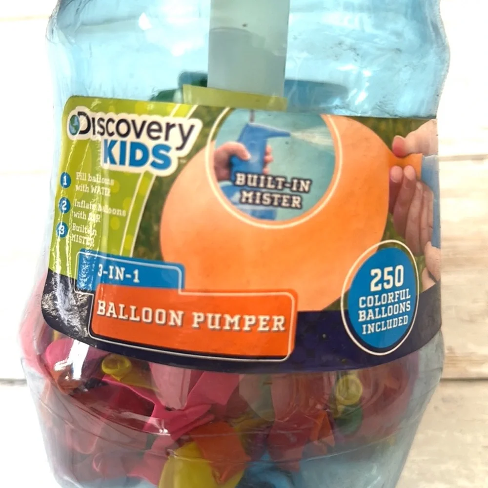 Discovery Balloon Pump Multicolor Balloons Water Balloon Kids Summer Toy